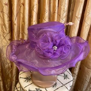 Striking lavender hat